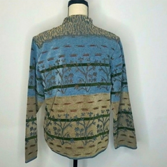 VINTAGE | Southwestern Tapestry Prairie Boho Jacket LARGE - Picture 11 of 11